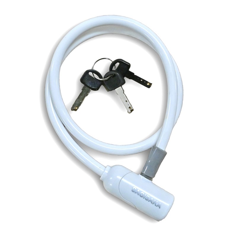 Bicycle Key Mini Dimple Wire Lock 23.6 inches (60 cm),