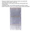 Aluminum Sewing Gauge,Expanding Sewing Gauge,Adjustable Length Equal Ruler Multifunctional Crafting