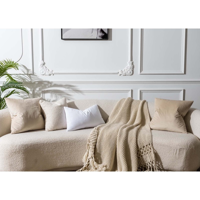 JUSPURBET Decorative Velvet Throw Pillows Covers for Couch Bed Sofa,Pack