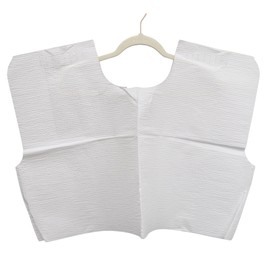 Henry Schein Disposable Exam Cape – 100/Case, White, 3-Ply Tissue/Poly, 30" x 21", Waist-Length Coverage for Patient Comfort & Protection