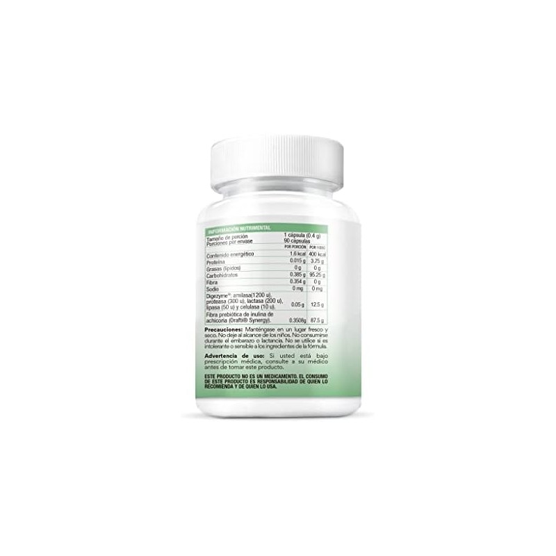 BIO B Enzimas Digestivas Digezyme Prebióticos 5 Enzimas Lactasa 90Cáp