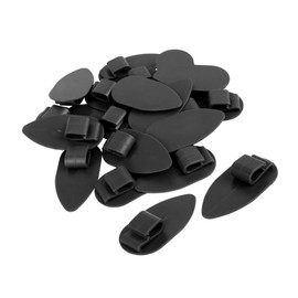 REPAIROCK Universal Car Floor Mat Clips Fixing Grips Anti Slip Buckle Black 28x56mm 20 pcs Auto Replacement Parts