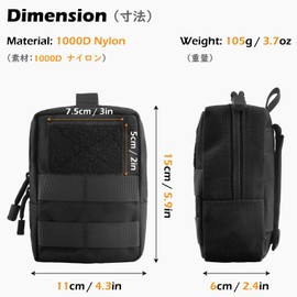 TRIWONDER Tactical Waist Bags, Molle Small Bag, Waterproof Belt Bag for Camping, Hiking, Hunting (Khaki)