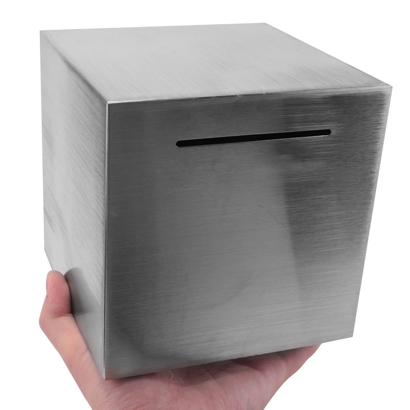 Stainless Steel Money Box, Safe Box for Children, Cannot Save,