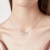URMWMOO Number Necklace 925 Sterling Silver Infinity Love Heart Anniversary
