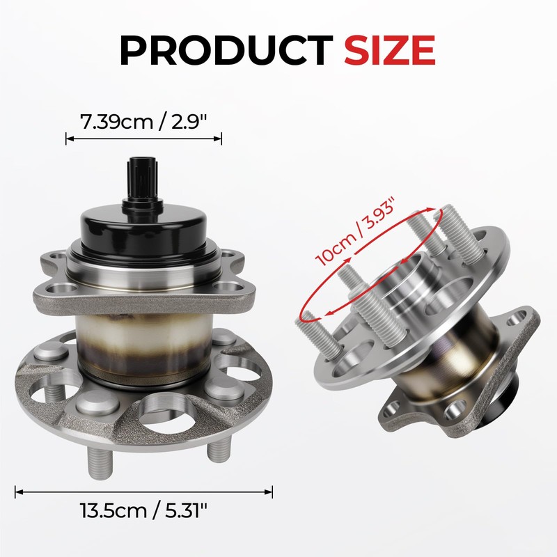 VeloCore 512505 Rear Wheel Bearing & Hub Assembly 5 Lugs