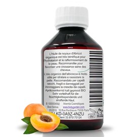 100% Organic Cold Pressed Apricot Kernel Oil | Facial, Body and Hair Moisturiser | Eye Contour and Anti-ageing Oil | Rejuvenating and Soothing Effect, 100 ml
