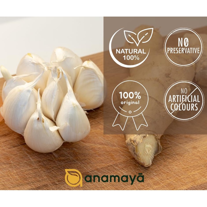 Anamaya Dried Garlic Powder | Dehydrated Garlic Seasoning | Grown