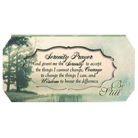Serenity Prayer Be Still Petite Belle Papier Musical Keepsake Jewelry Box - Plays Song Amazing Grace