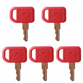 5 PCS Ignition Keys AT195302 AR51481 for John Deere 1200 210C 310A 550B 700H 1050J 210LJ 250D 460E (T195302, 3 * 1)