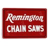 Tinworld Tin Sign: Remington Chain Saws Retro Tools Equipment Store