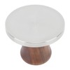 Wood Handle Coffee Tamper Stainless Steel Press Detachable Flat Base