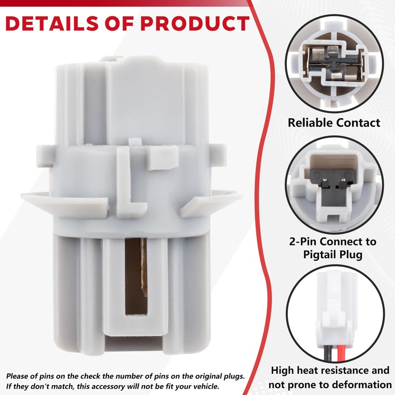Svicari Tail Light Socket, Stop Lamp Holder with Wiring Harness