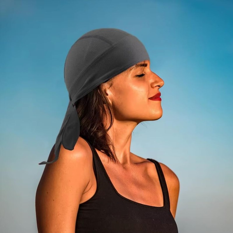 EVD-X Durag Gorro para Ciclismo y Motocicleta, Diadema Deportiva Ajustable,