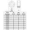 AERZETIX - C58243 - Set of 100 hexagon nuts classic