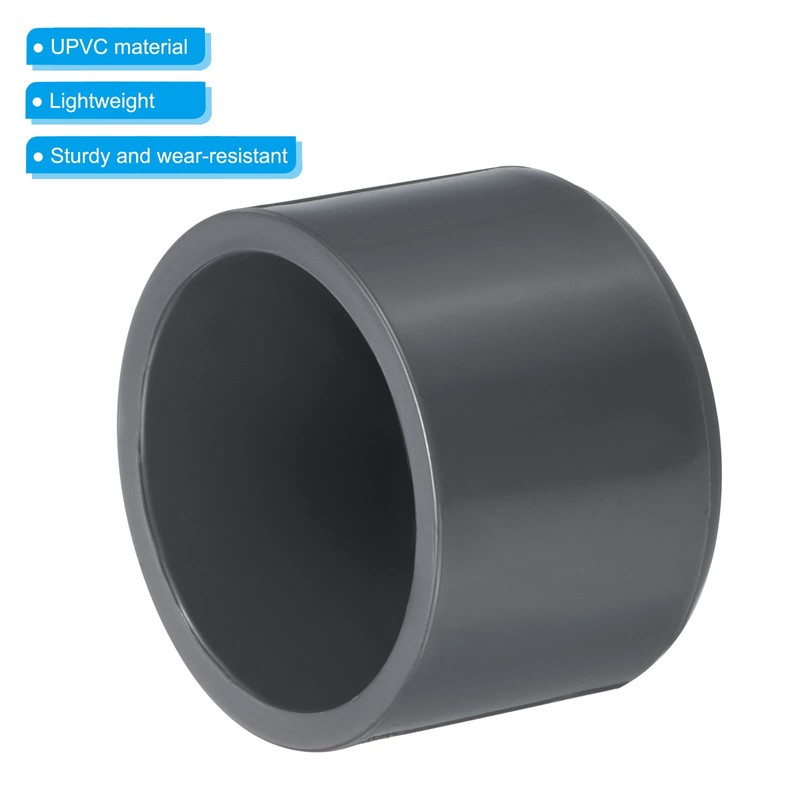 PATIKIL 32mm UPVC Pipe End Cap Fitting, 15 Pack Furniture