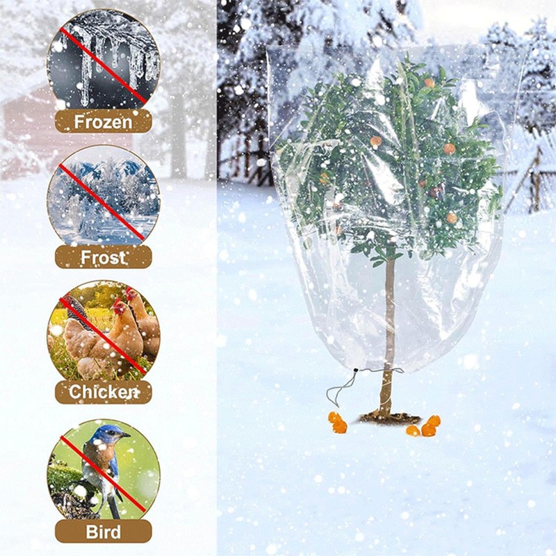Plant Covers Freeze Protection | Clear Winter Plant Frost Bags