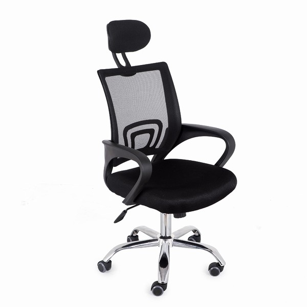 Comfty Mesh Office Chair with Mid Back and Chrome Base,