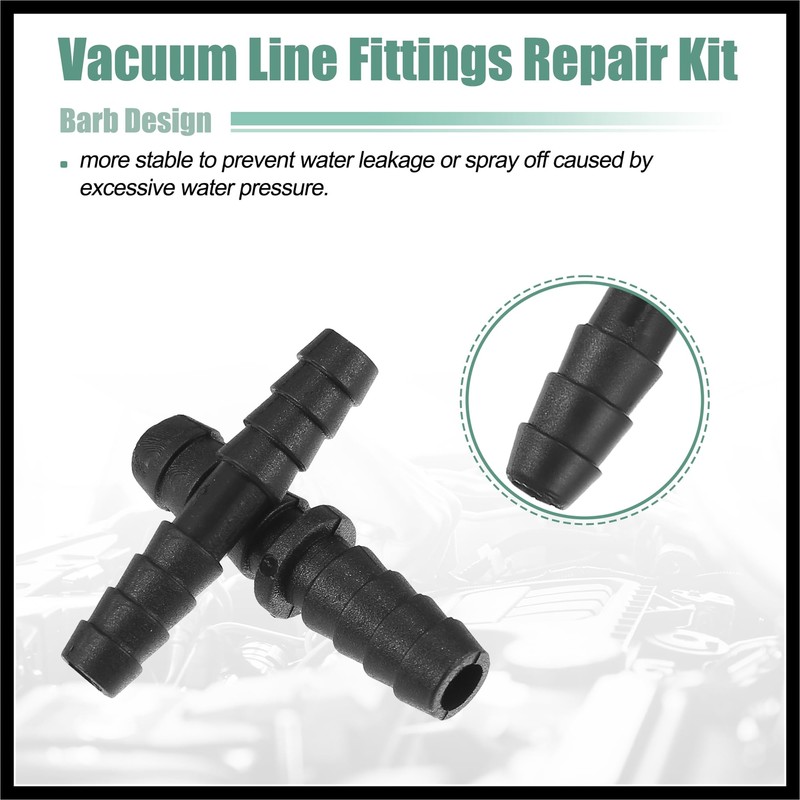 Hihaha 113 Pcs Automotive Vacuum Hose Connector Assortment Kit Durable