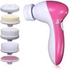 Cepillo Limpiador Facial 5 en 1 Eléctrico Rosa MS FASHION