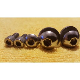 BRAND NEW OLD SCHOOL BMX POLISHED REDLINE 401 FLIGHT CRANK BOLTS STAINLESS