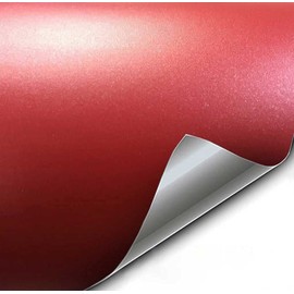 VViViD+ Premium Vinyl Wrap Film (1ft x 5ft, Matte Metallic Lava Red)