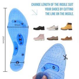 Plantillas magnéticas de acupresión para hombres y mujeres para masaje de pies