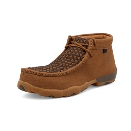 Twisted X Men's Work Chukka Driving Moc, Moc Toe Nano Toe with CellSole, Clay & Cocoa, 10.5 M