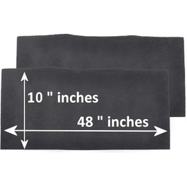 Breathe Naturally Universal 10x48 Cut-to-Fit Activated Carbon Filter (4 Pack) Charcoal Air Filter Sheet for Air Purifiers