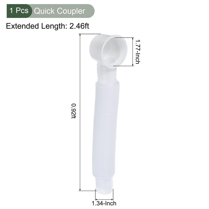 YOKIVE Bathtub Drain Pipes, Expandable Drain | Hoses Flexible Drain