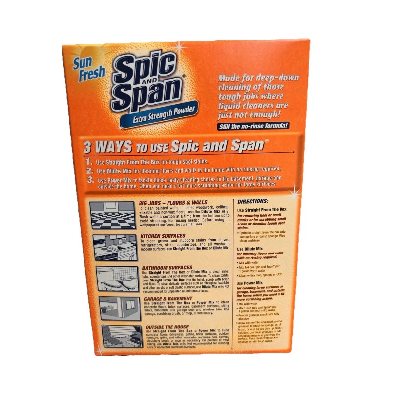 Spic And Span All Purpose Cleaner Extra Strength Powder Sun