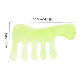 minkissy Facial Supplies Scalp Massager Tool Beeswax Gua Sha Comb Multi-use Massage Natural