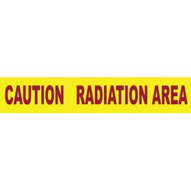 National Marker PT41 Caution Radiation Area Printed Barricade Tape