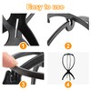 XPEX Pack of 2 Wig Stand Wig Head Wig Stand
