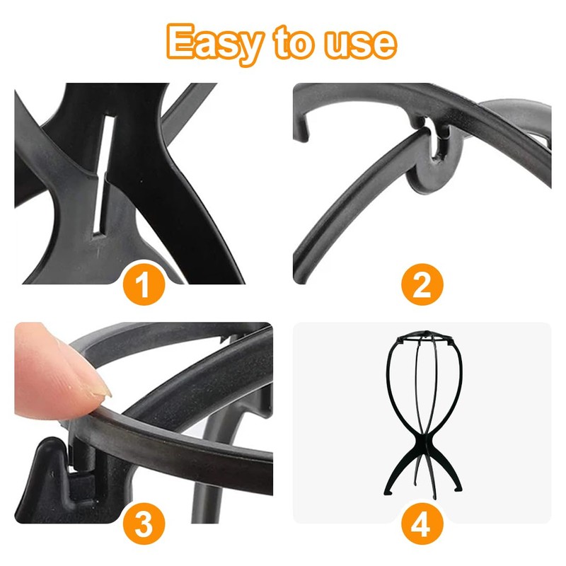 XPEX Pack of 2 Wig Stand Wig Head Wig Stand
