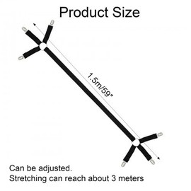 Aomhrek 4 Flat Sheet Clips Bed Sheet Holder Adjustable Bed Sheet Straps Universal Bed Sheet Clips