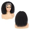 Punmasa Kinky Curly Headband Wig Human Hair 180% Density Glueless
