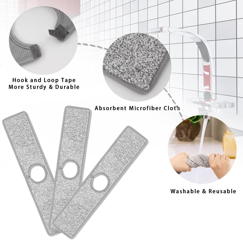 3 Pack Faucet Mat Splash Guard for Kitchen Sink, 18.5