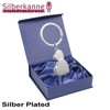 SILBERKANNE Exclusive Key Ring with Hearts 8 x 3.5 cm