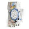 Time Switch Transparent 24h Mechanical Timer Switch with Battery for