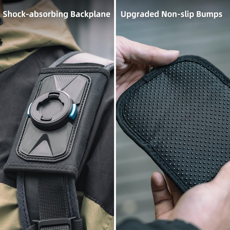 SUREWO Magnetic Quick Release Backpack Mount, 360° Backpack Shoulder Strap