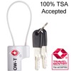 OW-Travel Cable Lock with Key (1) Suitcase Lock Padlock Luggage