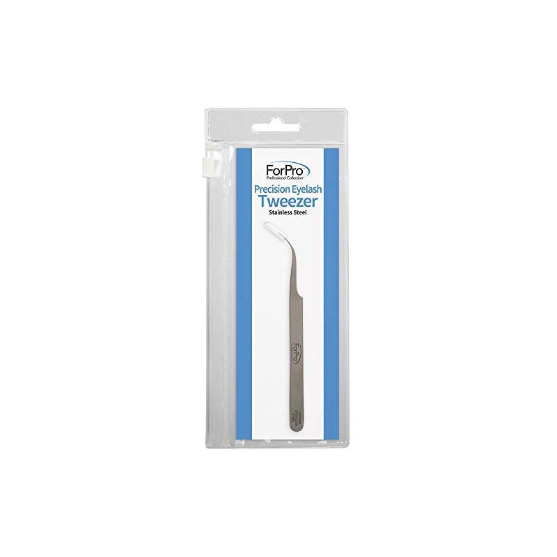ForPro Professional Collection Precision Eyelash Tweezer, Stainless Steel