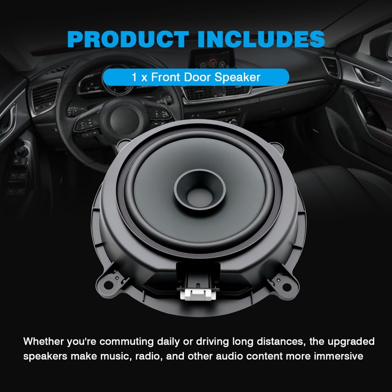 repustor Front Door Speaker Compatible with Mazda 3 2014-2018 Mazda