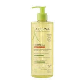 A-DERMAExomega Control Aceite de Limpieza con Avena Rhealba®, Piel Seca con Tendencia Atópica, Hidrata y Calma, 500 ml