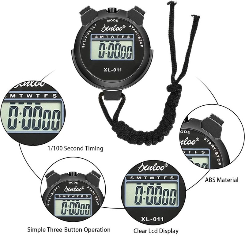 Digital Sports Stop watch, referee kit, Handheld stopwatch Split Lap
