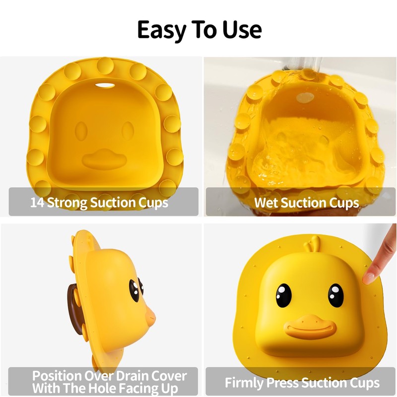Bathtub Overflow Drain Cover - Silicone Bath Tub Drain Cover,