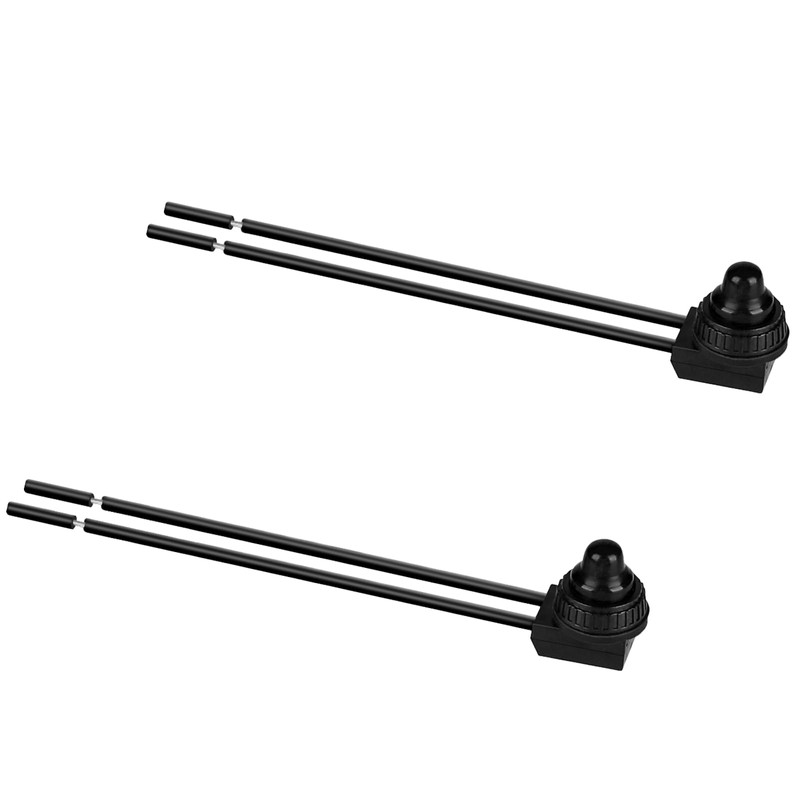 OWOFYDR 2PCS IP67 Waterproof Push Button Switch, 12V DC SPST