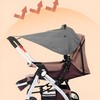 WYFCR Foldable Pram Sunshade Cover with Viewing Window for Strollers,Stroller