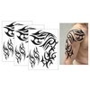 PC006x3 Temporary Large Shoulder Tattoo Upper Arm Tattoo Tribal Tattoo